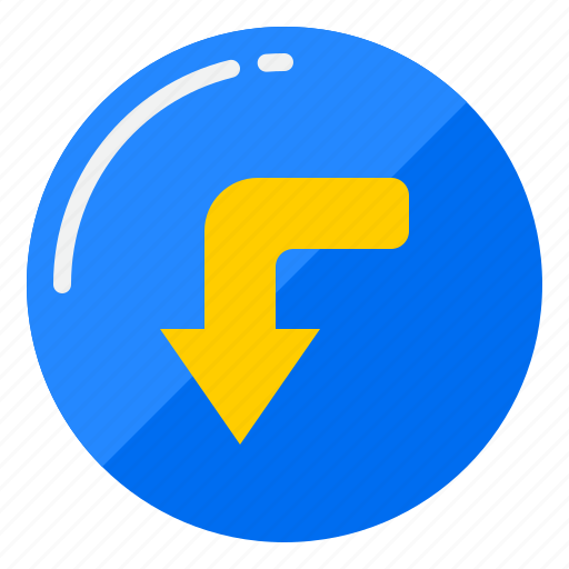 Left, turn, arrow, direction, button icon - Download on Iconfinder