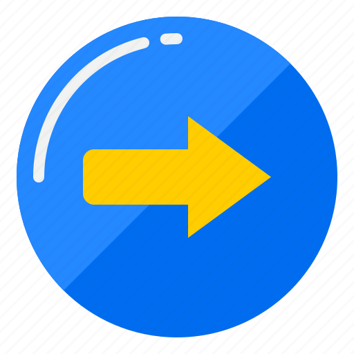Right, arrow, direction, button, pointer icon - Download on Iconfinder