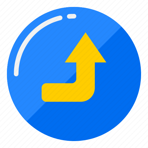 Right, turn, arrow, direction, button icon - Download on Iconfinder