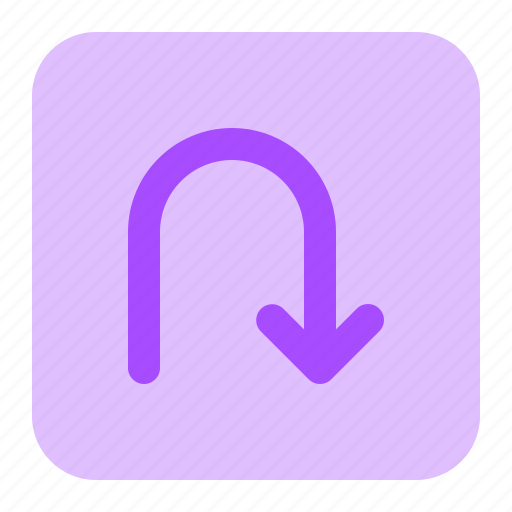 Return, traffic, arrow, turn back, u turn icon - Download on Iconfinder