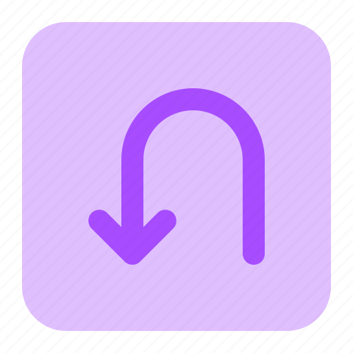 Return, traffic, arrow, turn back, u turn icon - Download on Iconfinder