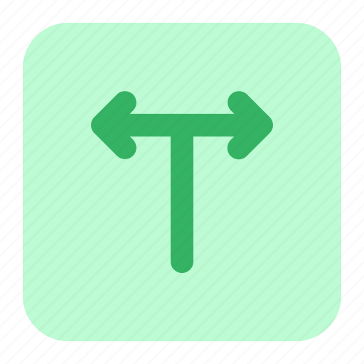 Junction, intersection, direction, arrow, traffic, t junction icon - Download on Iconfinder