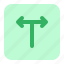 junction, intersection, direction, arrow, traffic, t junction 