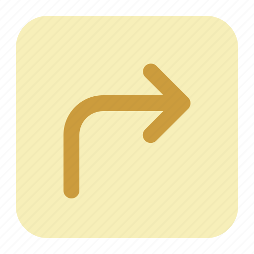 Turn, right, arrow, direction, turn right icon - Download on Iconfinder