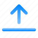 arrow, bar, up, direction, navigation, position