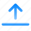 arrow, bar, up, direction, navigation, position 