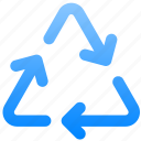 recycle, triangle, arrow, arrowhead, direction, navigation