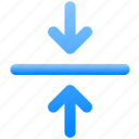 arrows, collapse, direction, navigation, position