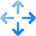 arrows, move, direction, navigation, position