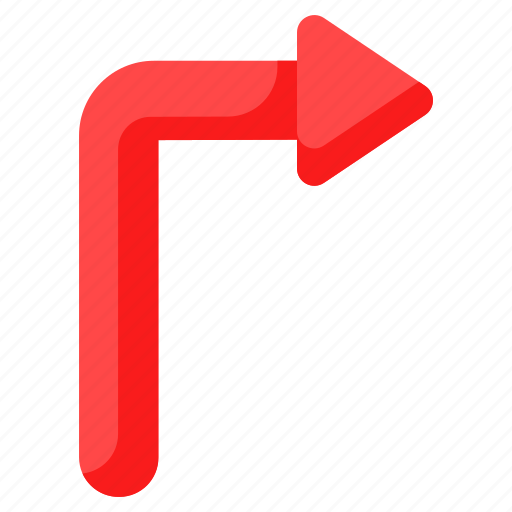 Turn, right, sign, symbol, arrow, navigation, direction icon - Download on Iconfinder