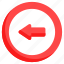 left, arrow, direction, arrowhead, next, indicator, button 