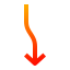 down, arrow, direction, directional, lower 