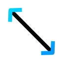 resize, diagonal, arrow, double, horizontal, direction, arrows