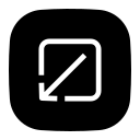 maximize, share, redirect, open, arrow, down, left
