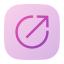 diagonal, arrow, top, right, up, corner 