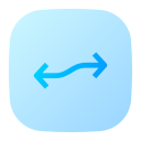 left, and, right, two, way, opposite, double, arrows, direction