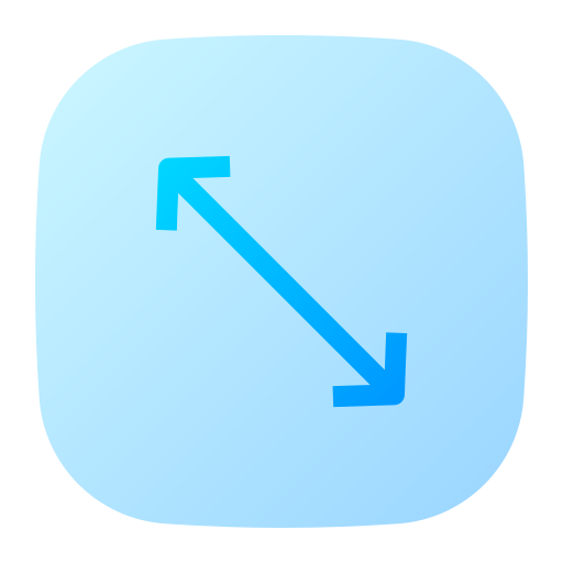 Resize, diagonal, arrow, double, horizontal, direction, arrows icon - Download on Iconfinder
