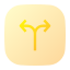 two, arrows, way, left, right, arrow 