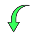 triangle arrow down, arrow, direction, arrows, navigation, down, up, left