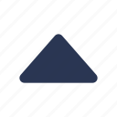 solid, caret, up, triangle, arrow, angle icon, direction, arrows, pointer