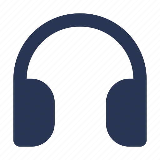 Solid, headset, sound, headphone, music, audio, media icon icon - Download on Iconfinder
