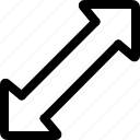 arrow, diagonal, diagram