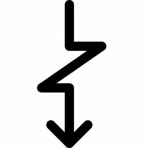 Diagram, zig, zag, fall, arrow icon - Download on Iconfinder