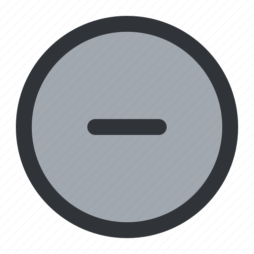 Circle, minus, remove icon - Download on Iconfinder