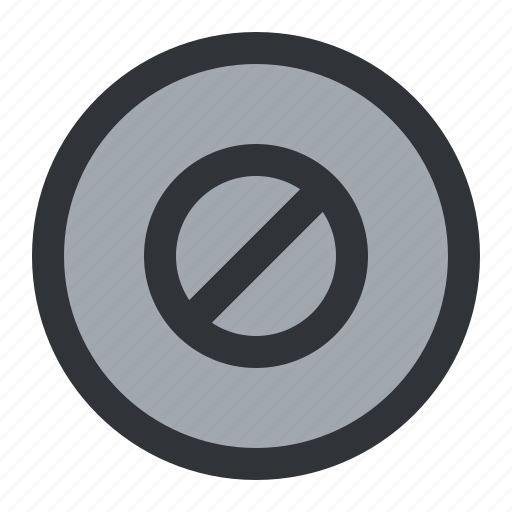 Block, blocked, circle, disabled icon - Download on Iconfinder