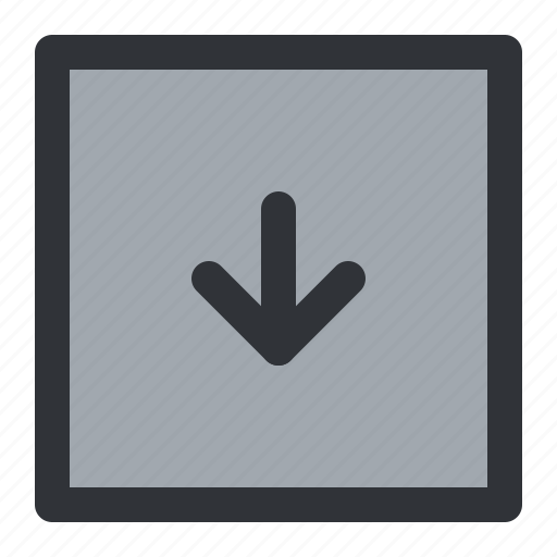 Arrow, down, download, square icon - Download on Iconfinder