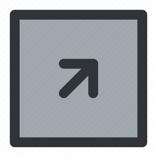 Arrow, right, square, top icon - Download on Iconfinder