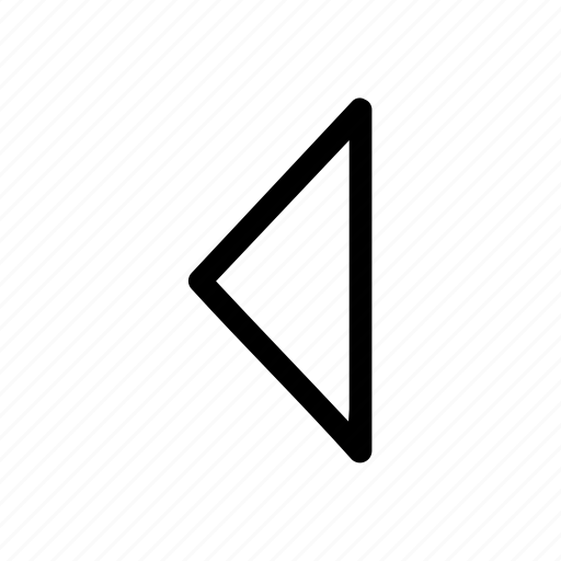 Carret left, carret, left, arrow left, back, triangle icon - Download on Iconfinder