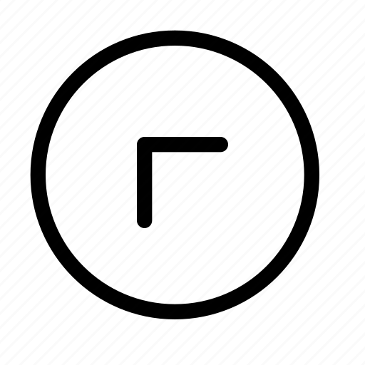 Chevron, top left, upper left, up left, direction, northwest, circle icon - Download on Iconfinder