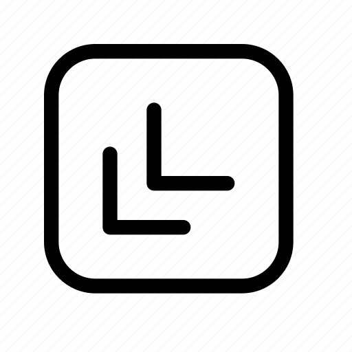 Double, chevron, bottom, left, box, square icon - Download on Iconfinder