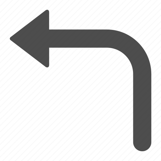 Turn, arrow, left, direction icon - Download on Iconfinder