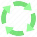 arrows, cycle, eco, recycling