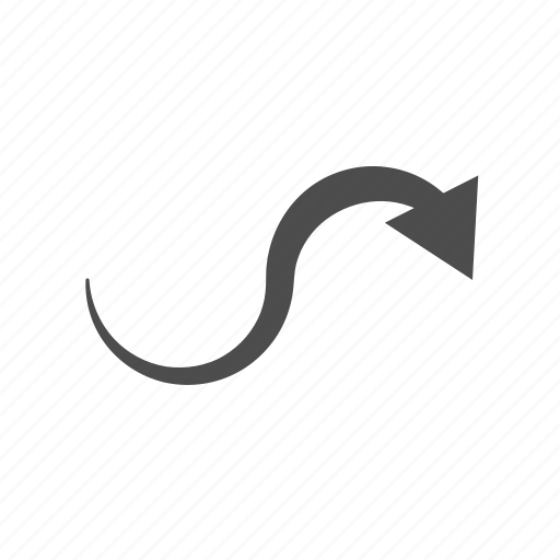 Arrow, arrows, curve, right icon - Download on Iconfinder
