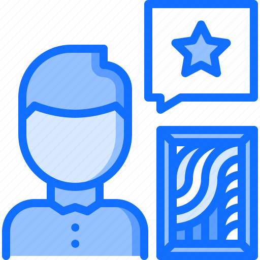 Man, review, star, picture, frame, art, artist icon - Download on Iconfinder
