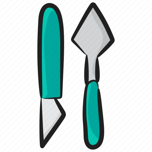 Art blades, paint dagger, paint knivs, paint tool, painting accessories icon - Download on Iconfinder