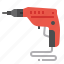 drill, electric, hand, machine, tool 
