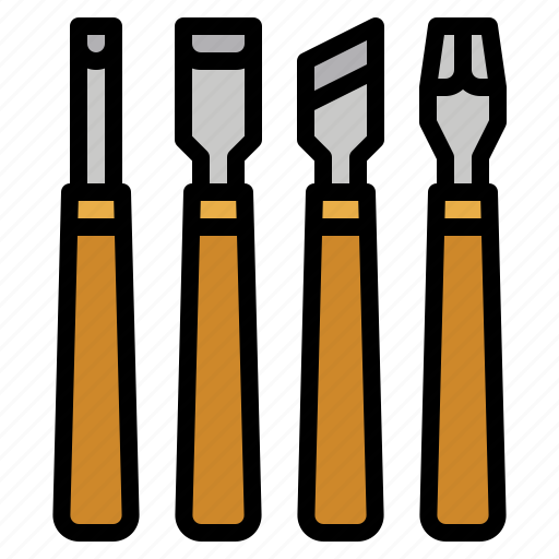 Carving, chisel, craft, gouges, tool icon - Download on Iconfinder
