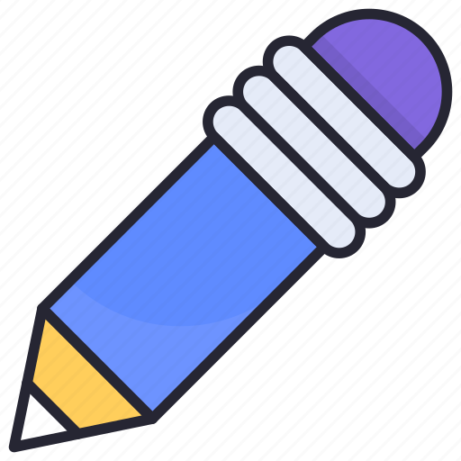Lead pencil, pencil, stationery, writing tool, sketching tool icon - Download on Iconfinder