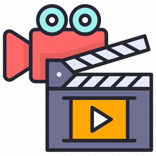 Cinema action, clapper, clapperboard, directors equipment, media action icon - Download on Iconfinder