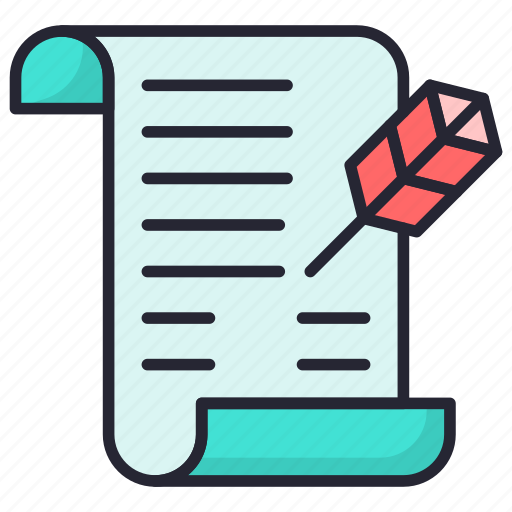 Story writing, script writing, draft, letter write, quill writing icon - Download on Iconfinder