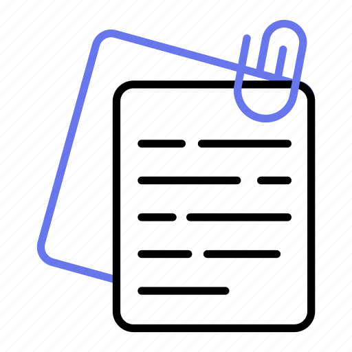 Notes, attachment, sticky, paper, pages, memo, draft icon - Download on Iconfinder