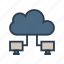 cloud, connection, network, server, storage 