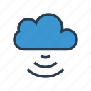 cloud, database, signal, storage, wireless