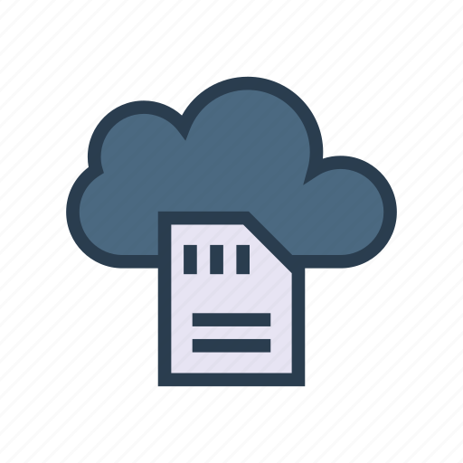 Cloud, document, files, server, storage icon - Download on Iconfinder