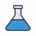 beaker, experiment, flask, lab, science
