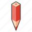color pencil, isometric, line, pencil, red 
